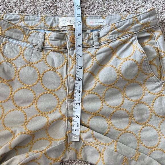 Chino by Anthropologie Relaxed Circle-Embroidered Chino Pants - Picture 8 of 13